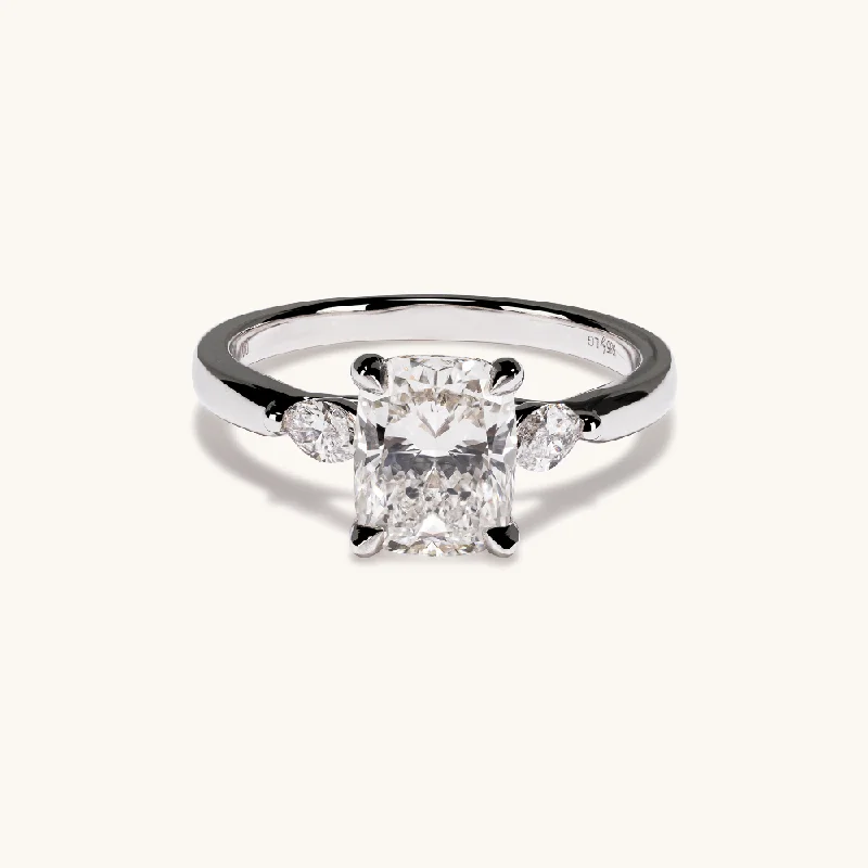 1.63 Cushion Lab Diamond Engagement Ring