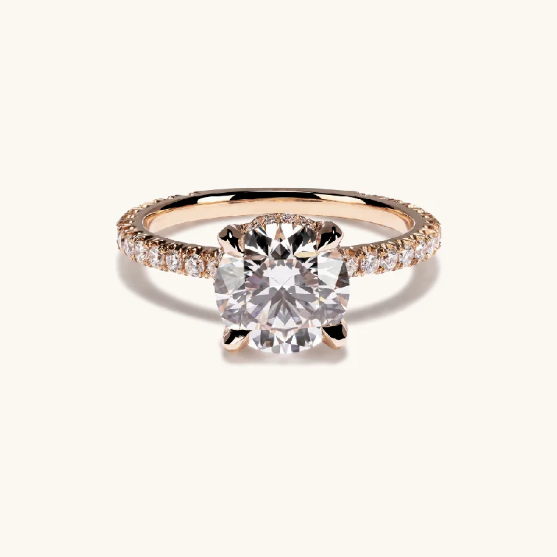 1.71 Round Lab Diamond Engagement Ring