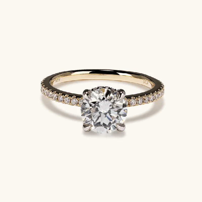 1.89 Round Lab Diamond Engagement Ring