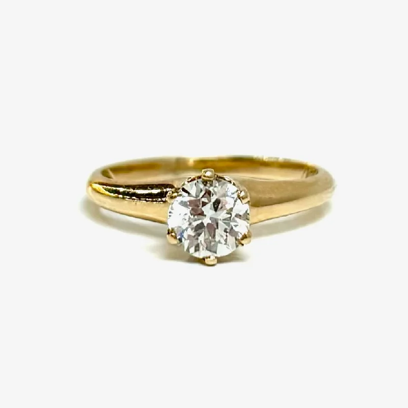 Transitional Cut Diamond Solitaire .65 ct - X-Mas 1920