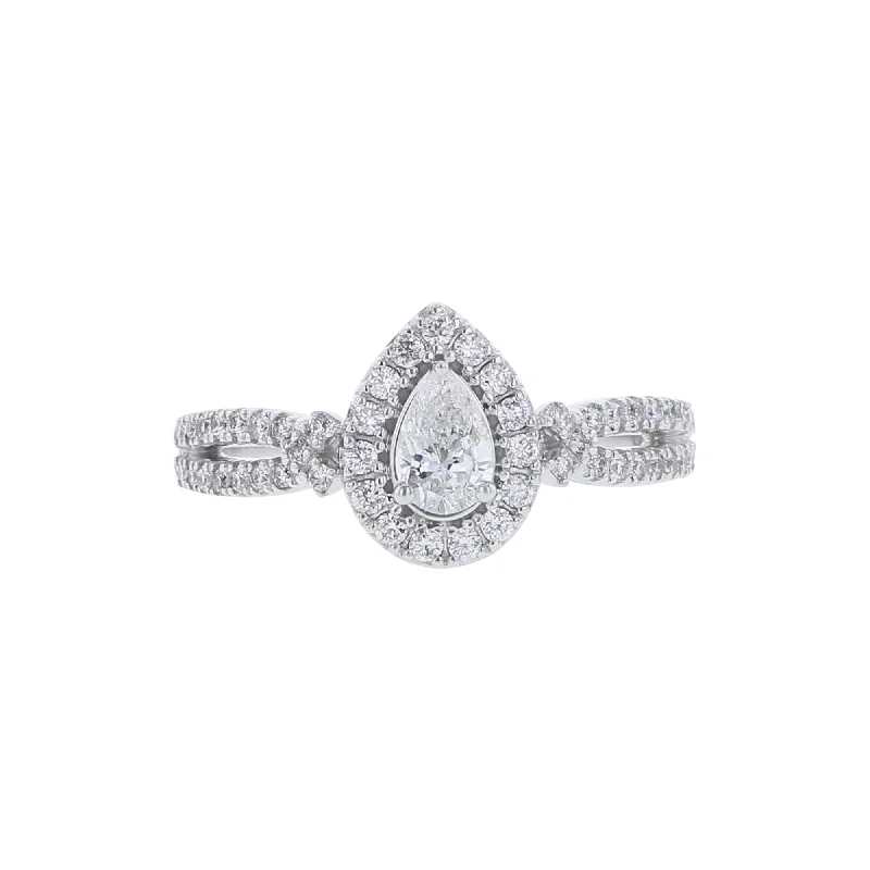 Aster Pear Ready for Love Diamond Engagement Ring