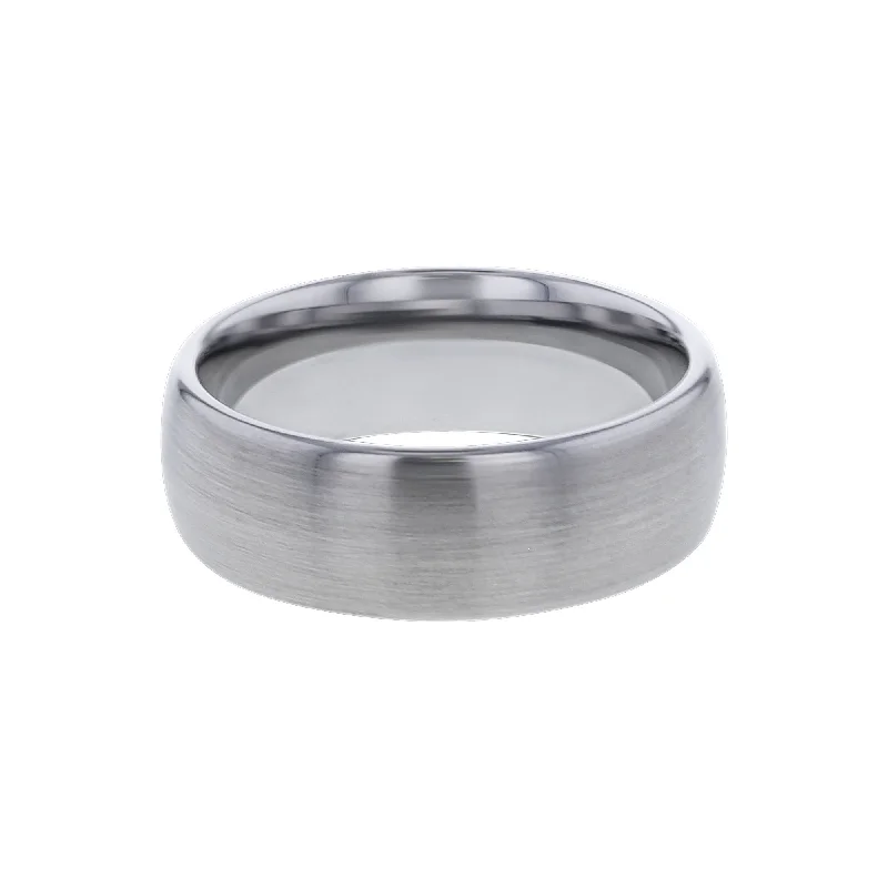 Heath Tungsten Domed Wedding Ring - 8mm