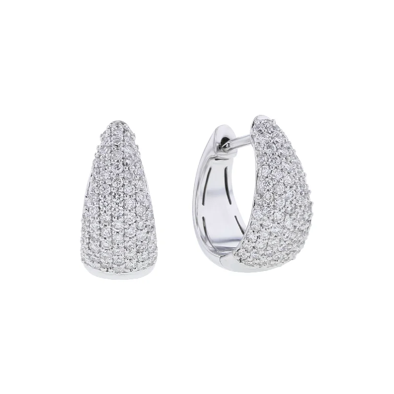 Idyllic Diamond Hoop Earrings 5/8ct