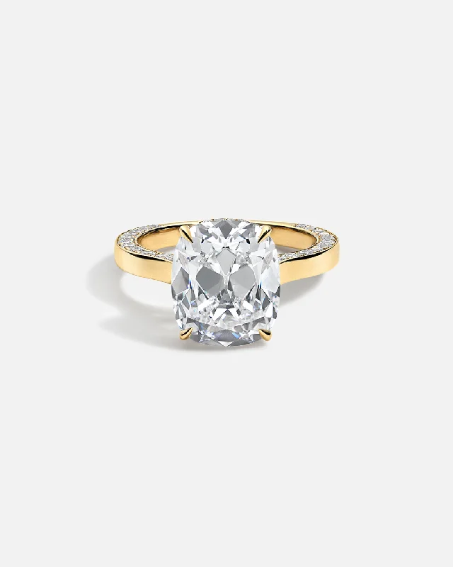 LAGUNA Floating Pavé Solitaire Ring