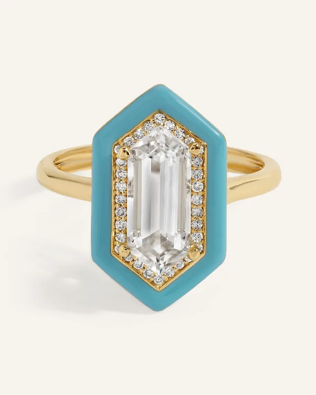 Light Blue Yadira Ring