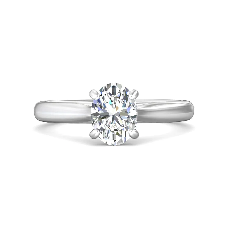 Martin Flyer 14k Oval Diamond Solitaire Engagement Ring