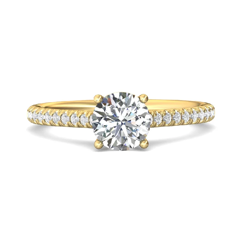 Martin Flyer 14k Round-Cut Engagement Ring