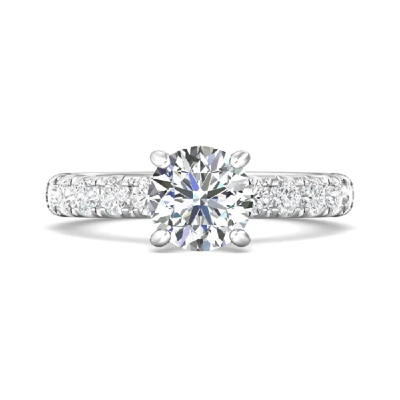 Martin Flyer 14k Round Diamond Engagement Ring