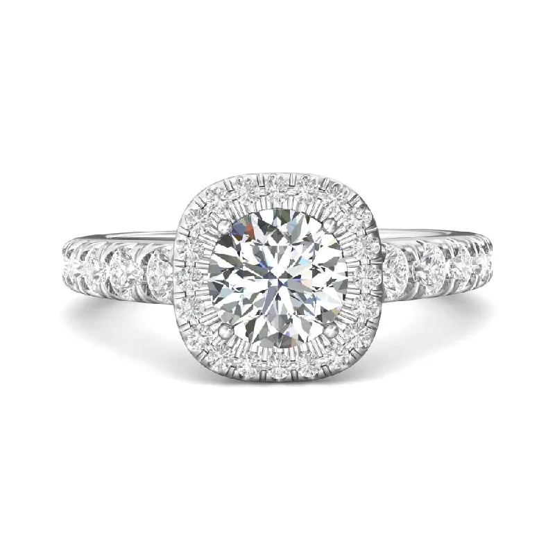 Martin Flyer FlyerFit Cushion Halo Engagement Ring