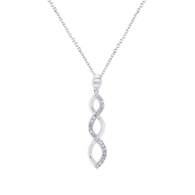 Silver Infinity Diamond Necklace