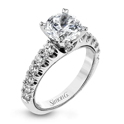 Simon G. Round Diamond Engagement Ring