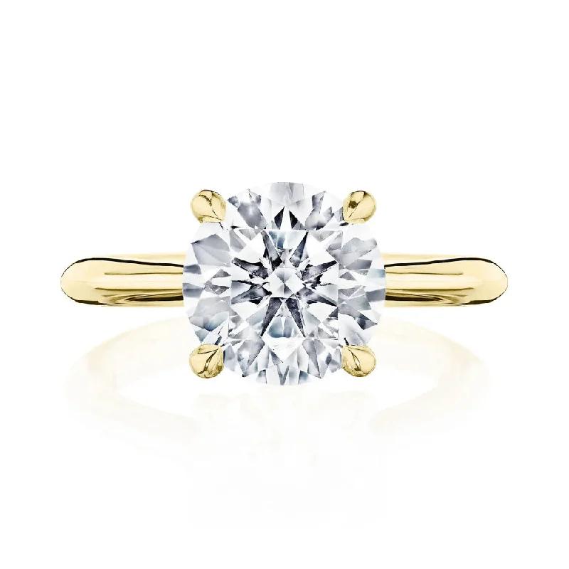 Tacori 18k Royal T Round Solitaire Engagement Ring