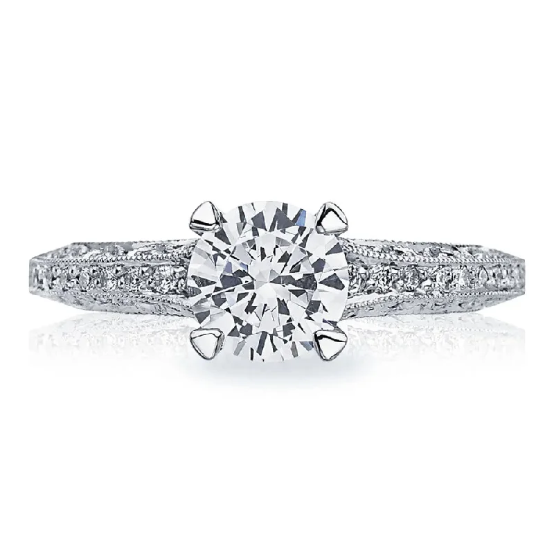 Tacori Classic Crescent Round Solitaire Engagement Ring