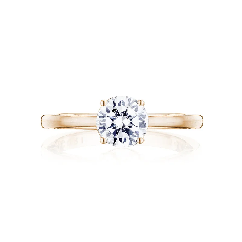 Tacori Coastal Crescent Round Solitaire Engagement Ring