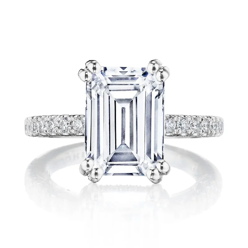 Tacori Dantela Emerald Solitaire Engagement Ring