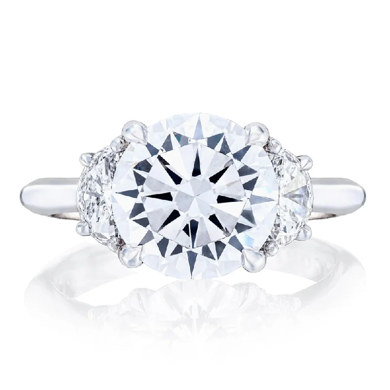 Tacori Founder's Collection, RoyalT Round 3-Stone Engagement Ring