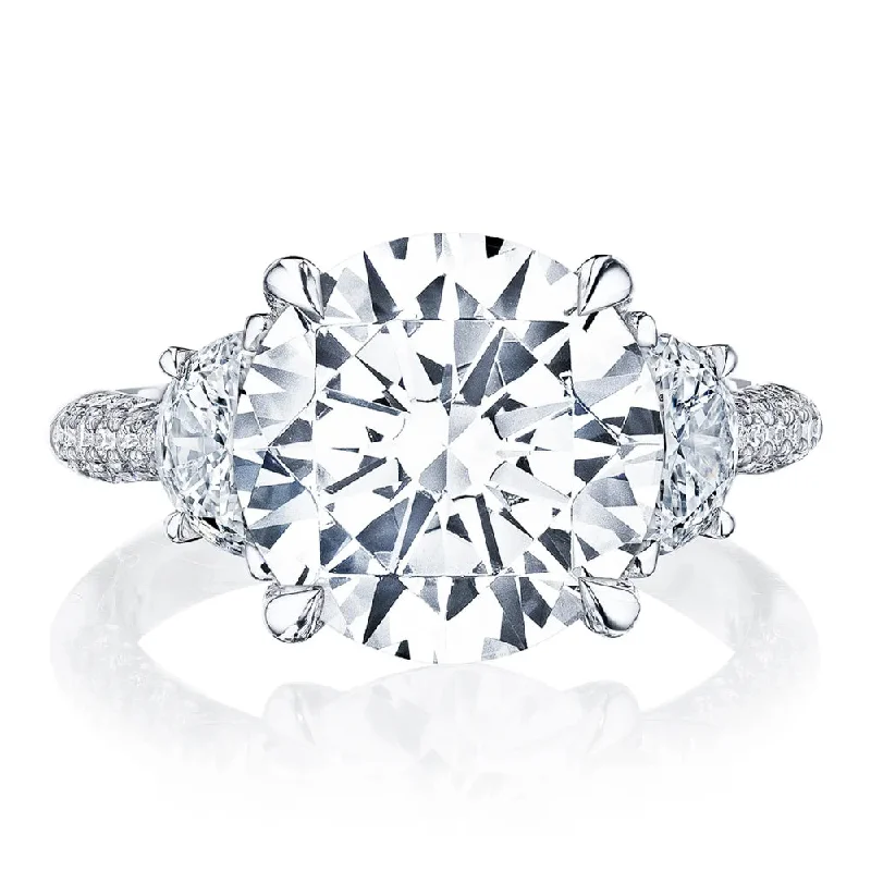 Tacori Founders Collection, RoyalT Round 3-Stone Engagement Ring