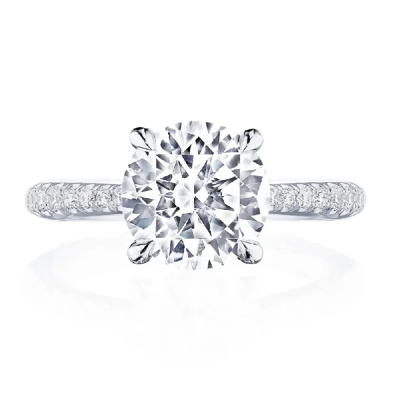 Tacori Platinum Founder's Collection RoyalT Round Solitaire Engagement Ring