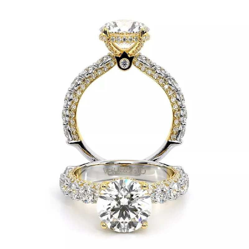 Verragio Couture 18K Two-Tone Round Diamond Engagement Ring