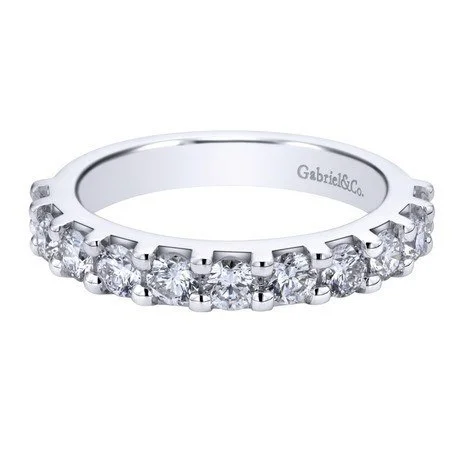 Pave Diamond Band 1.00 Cttw 14K White Gold | Mullen Jewelers