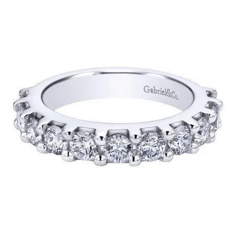 Pave Diamond Band 1.50 Cttw 14K White Gold | Mullen Jewelers