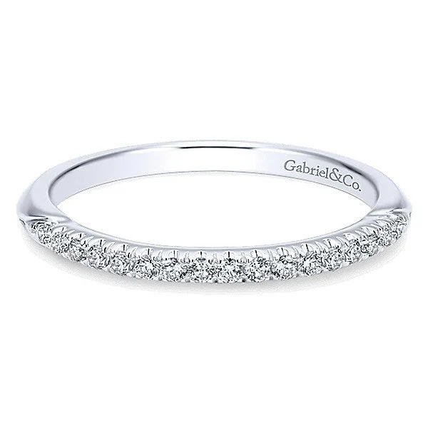 Split Prong Diamond Band .12 Cttw 14k White Gold  201B