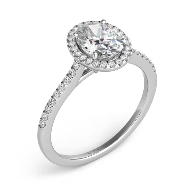 S. Kashi 14K White Gold .20ctw Diamond Engagement Ring Semi-Mount (82574)