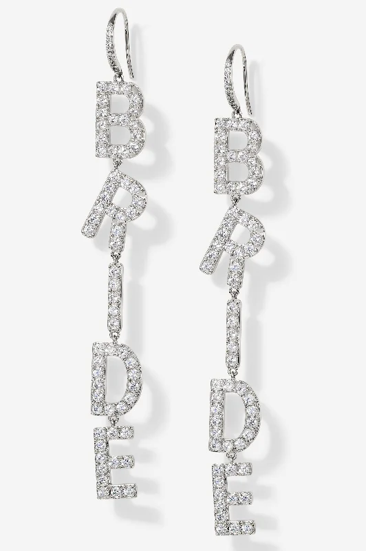 BRIDE TRIBE BRIDE LINEAR EARRINGS